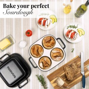 Alternative view of Enamelled Cast Iron Quad Bread Loaf Pot, Nuovva