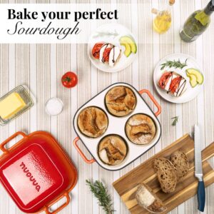 Alternative view of Enamelled Cast Iron Quad Bread Loaf Pot, Nuovva