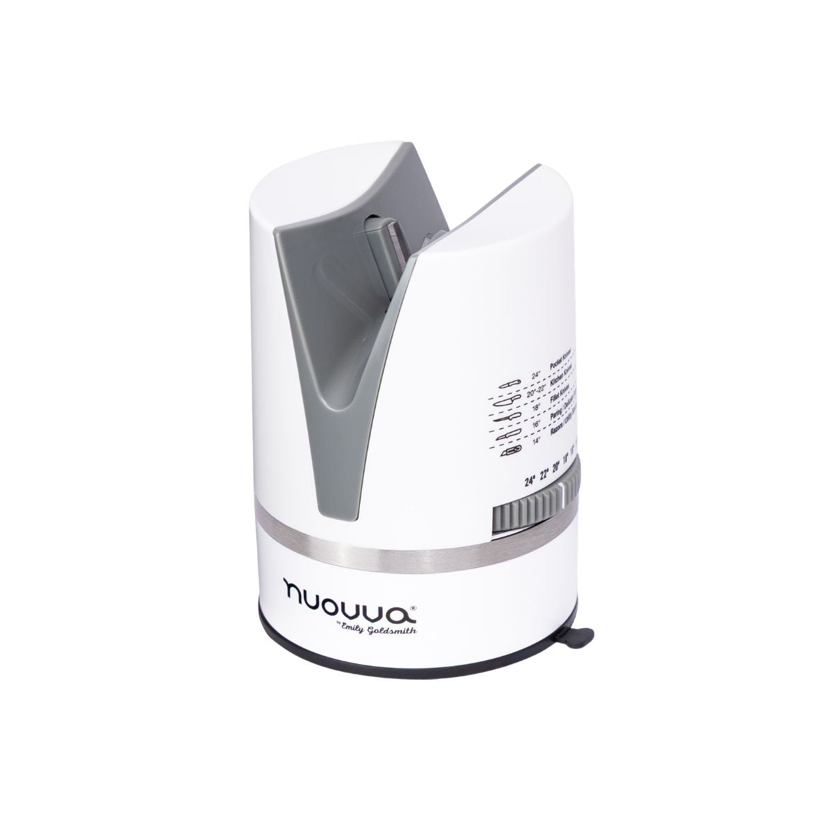 Hands-Free Kitchen Knife Sharpener with Suction Base, Nuovva